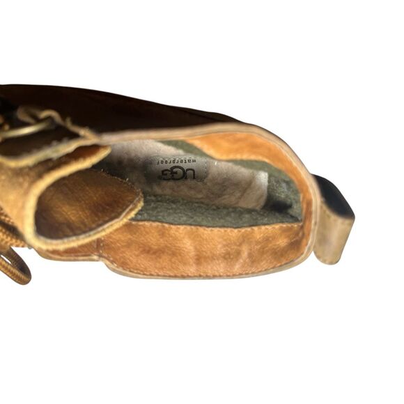 Ugg Greda brown duck boots waterproof lined rain snow 9.5 - Picture 3 of 11